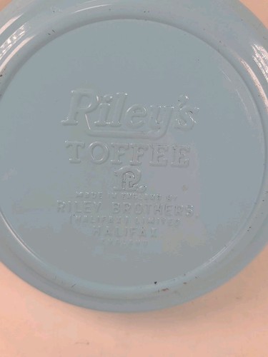 Vintage Riley’s Toffee Halifax England EMBOSSED FLORAL TIN 1950’s Floral Roses - Bild 6 von 8
