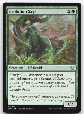 Evolution Sage 105 ECC Commander: Lorwyn Eclipsed Magic MTG NM
