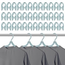 40 Pcs Travel Hangers, Foldable Clothes Hanger Lightweight Portable Clothes Hang