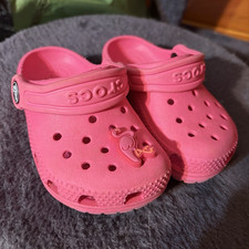Crocs Classic Clog Kids US 6 Pink Slip-On Rub...