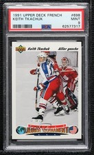 1991-92 Upper Deck French UD Logo Hologram Keith Tkachuk #698 PSA 9 MINT 16vq