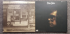 ELTON JOHN 2 LP Lot Tumbleweed Connection Self Titled Textured Covers Insert UNI