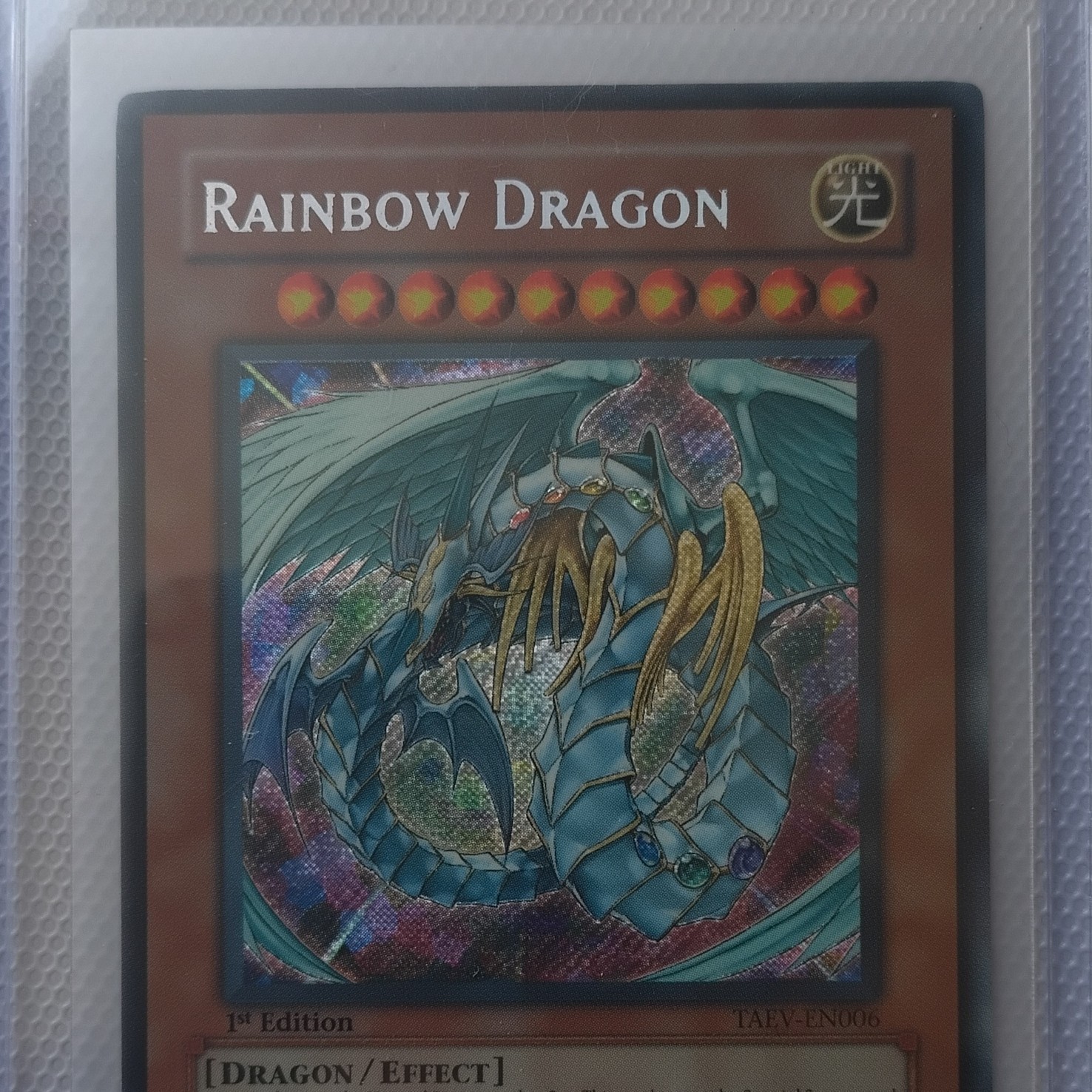 Yu-Gi-Oh! Rainbow Dragon TAEV-EN006 Secret Rare Foil 1st Edition Card