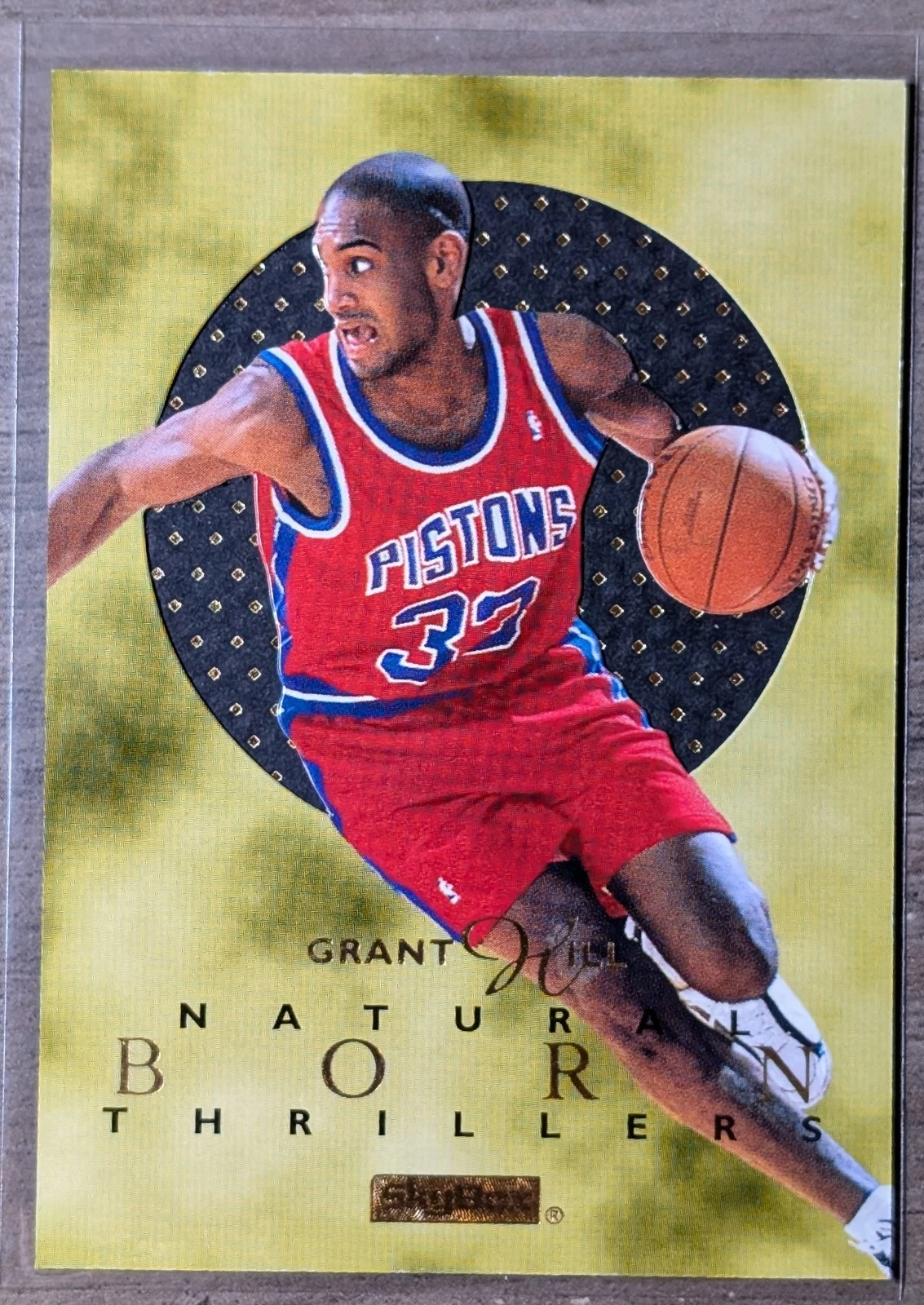 1995-96 Skybox E-XL GRANT HILL Natural Born Thrillers #3