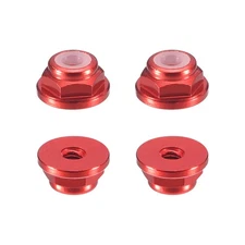Nylon Insert Hex Lock Nuts, 4pcs - M2x0.4mm Self-Locking Nut(Claret)