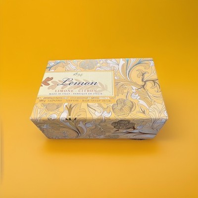 New Saponerie Mario Fissi SRL Lemon Fine Bar Soap In Box 10.5oz / 300g ITALY