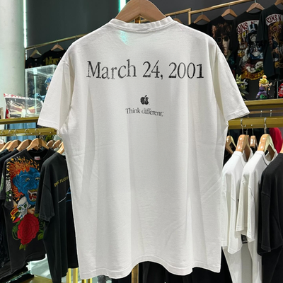 [希少・洋書] Apple T-Shirts 2001 Apple X The Future Is Here Washed T-Shirt White XL | eBay