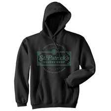 St Patricks Clover Shop Hoodie Funny Vintage St Patricks Day Parade Outfit Cool