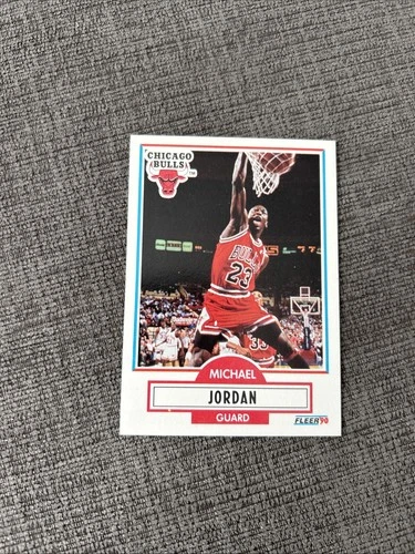 1990-91 Fleer - Michael Jordan #26 SURFACE AIR WITH YELLOW MISPRINT SUPER RARE