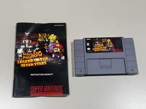 Super Mario RPG Legend of the Seven Stars Super Nintendo SNES Authentic w/manual