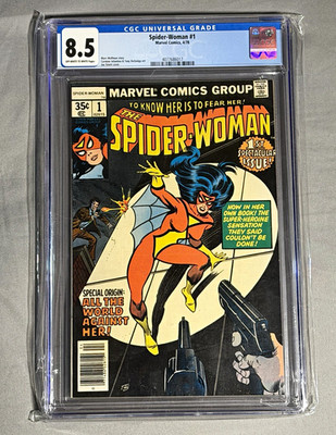 Spider-Woman #1 1978 CGC 8.5 NEWSSTAND 1st Solo Series Origin Jessica Drew