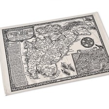 Viking Britain Map Tea Towel / Bar Towel | 100% cotton