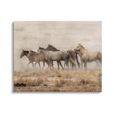 Galloping Horse Herd by Danita Delimont 1-Piece Gallery Wrapped Unframed Animal