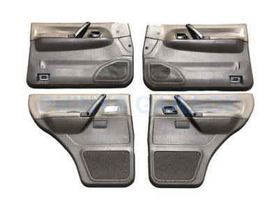 1998-2000 MITSUBISHI MONTERO Left Right Front Rear BROWN TAN Door Panel Set