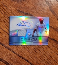 Ryan Howard 2010 Bowman Platinum /740 Auto Autograph Patch Jersey #PAR-RH