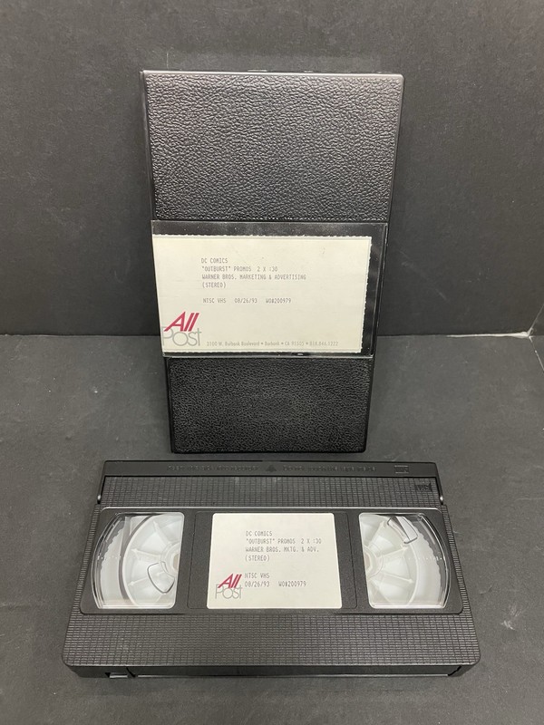 DC Comics Vintage 1993 Promotional VHS Tape "Outburst" Warner Bros. Action Video