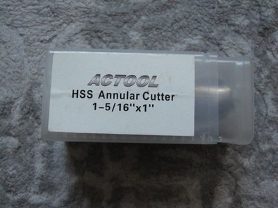 ACTOOL 1-5/16'' HSS Annular (Hole) Cutter - 1'' Depth