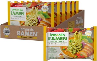 Ramen - Chick'n Curry Soup - Healthy Instant Ramen - Oven-Baked Noodles with