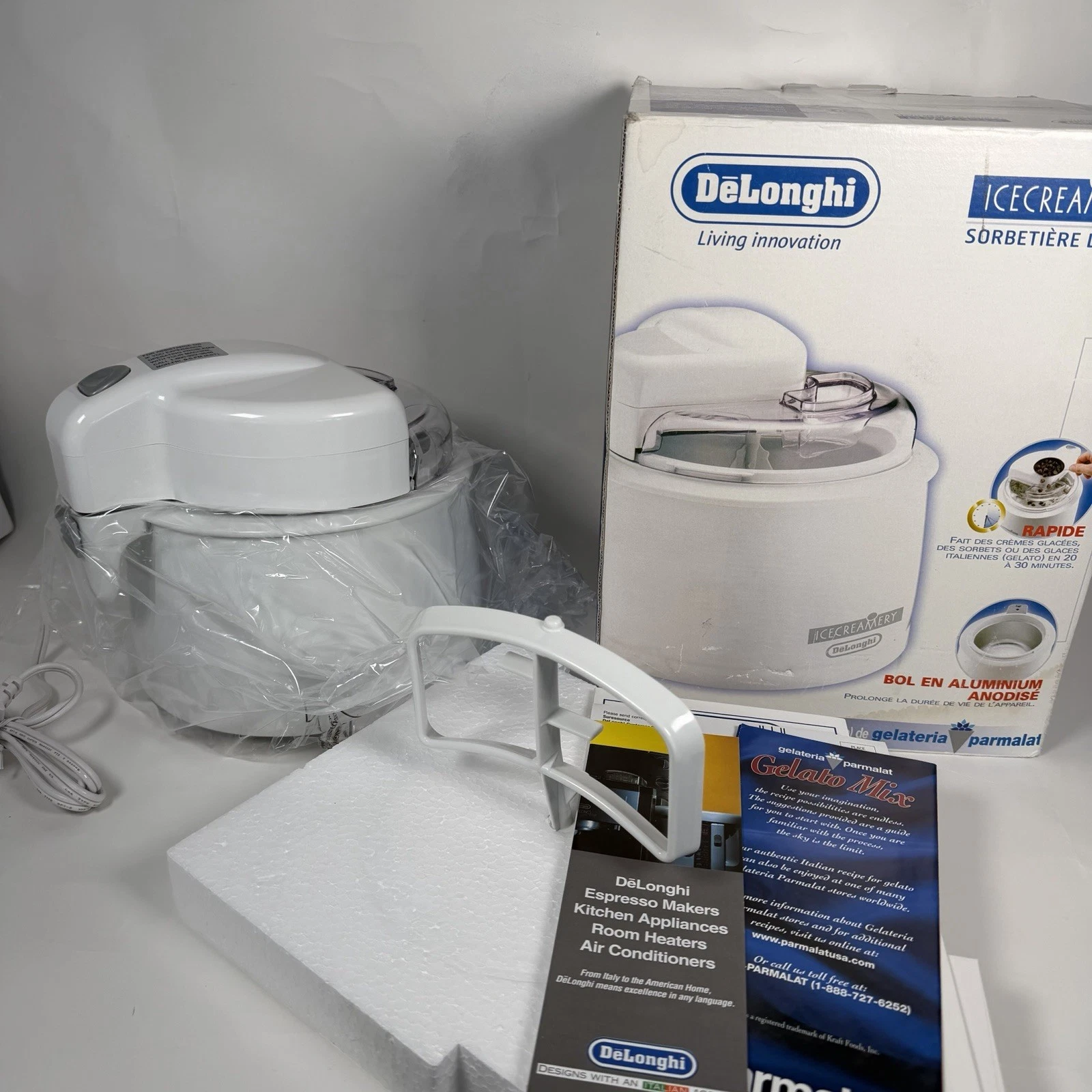 DeLonghi Ice Creamery Electric Ice Cream Maker IC8000 1.5 Quart
Opens in a new window or tab