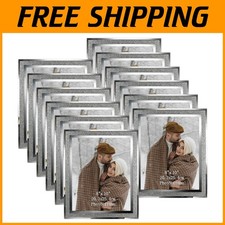 Set of 12 8x10 Sparkle Glass Photo Frames, Tabletop Display