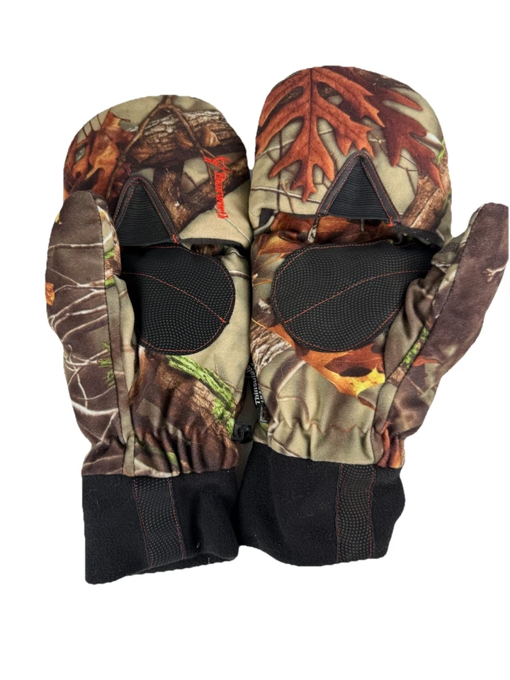 Huntworth Men's XL Fingerless Insulated Hunting Gloves & Pop Top Mittens - Image 2 of 4
