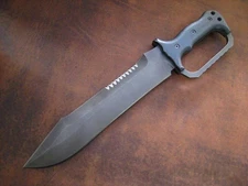 Custom Handmade Carbon Steel D-Guard Bowie Knife Hunting Survival Knife W/Sheath