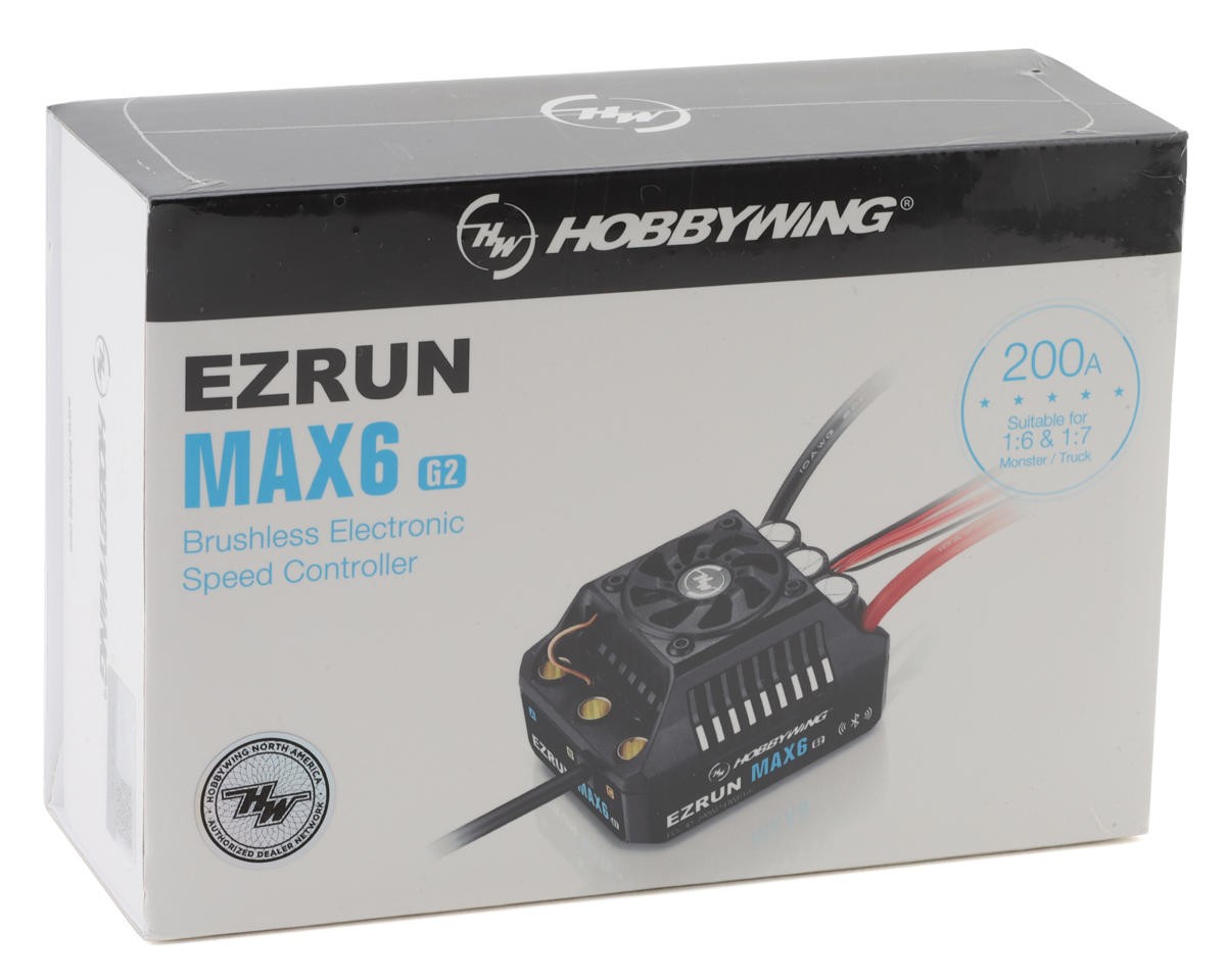 Hobbywing EZRun MAX6 G2 1/6 Waterproof Sensored Brushless ESC [HWA30105100]