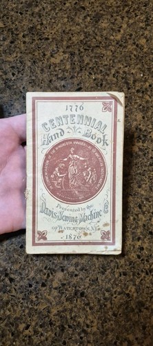 RARE 1876 CENTENNIAL EXPOSITION WATERTOWN NY HANDBOOK DAVIS SEWING MACHINE CO