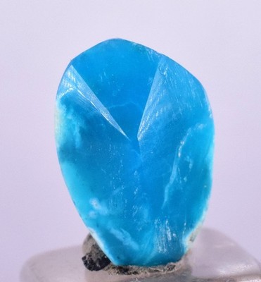 1,5ct GEM SILICA CHRYSOCOLLA Polished Blue Chalcedon Peru Mineral Specimen B96