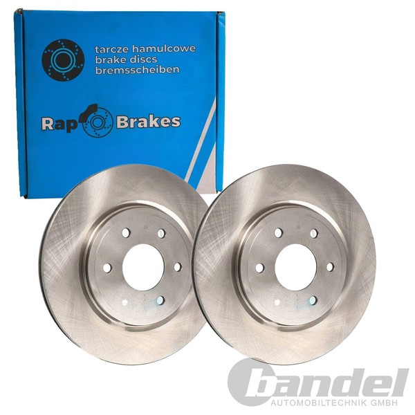 2X RAP Bremsscheiben 296Mm BelÜFtet Vorne Passend FüR Nissan Navara Pathfinder-image