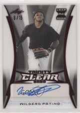2020 Leaf Trinity Clear Red 6/15 Wilderd Patino #CA-WP1 Auto 0b2