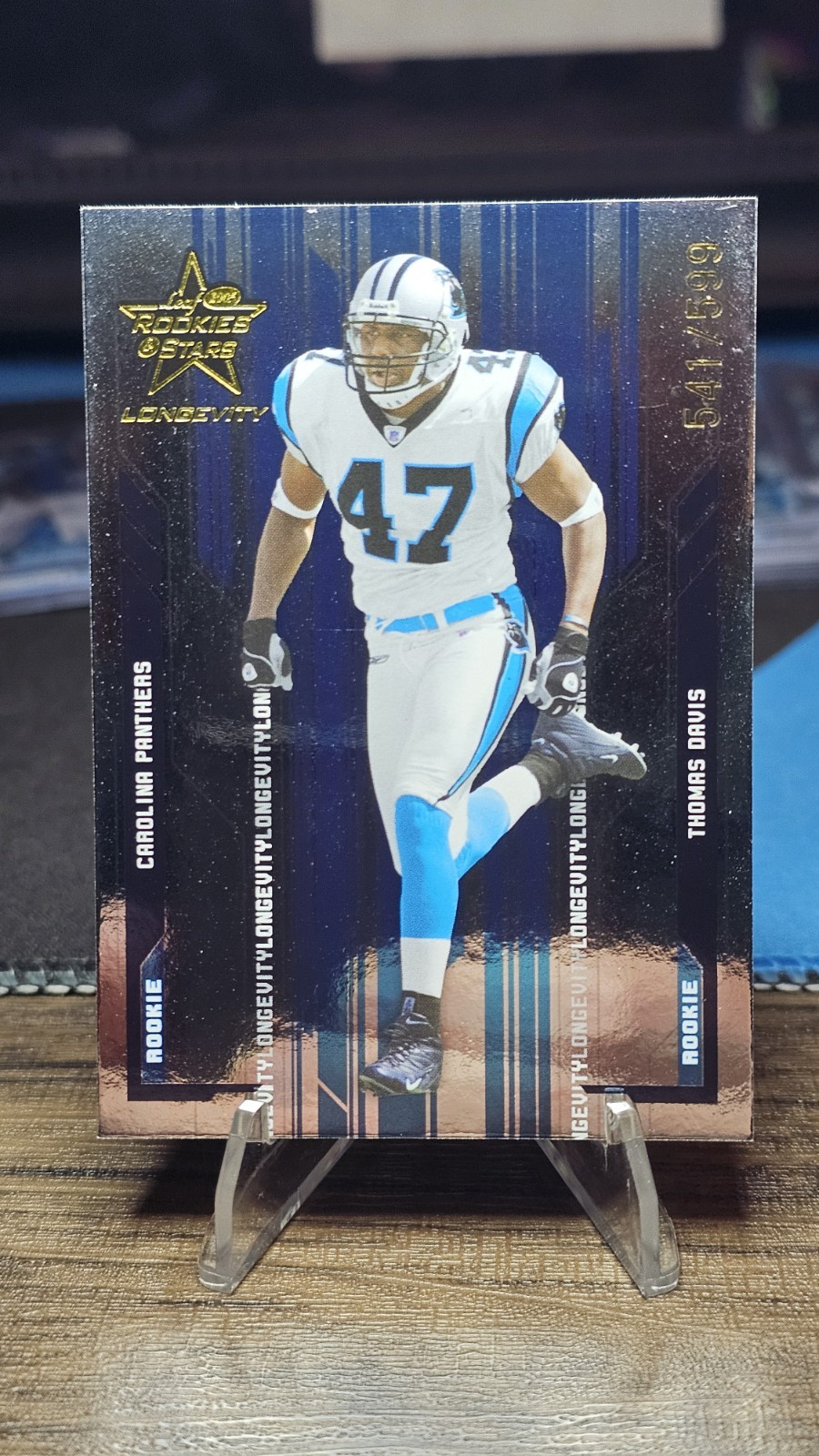 2005 Leaf Rookies & Stars Longevity Rookie Thomas Davis #247 /599 RC Panthers 🔥