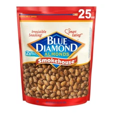 Blue Diamond Almonds, Smokehouse Flavored Snack Nuts for Healthy Snacking, 25 oz