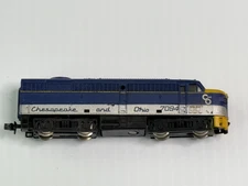 MRC N Alco FA locomotive Chesapeake and Ohio #7094 Working