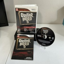 Guitar Hero 5 Nintendo Wii Complete CIB Tested