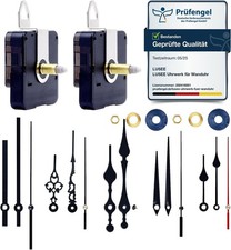 2 Stücke Uhrwerk Wanduhr Lautlos 5 Sätze Uhrzeiger Mechanismus Ersatz Zubehör