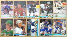 1991-92 Stadium Club Hockey 10 Card Lot Coffey, Robitaille, Fuhr, Shanahan EX