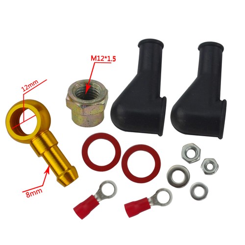 Hose Adaptor Banjo Union 8mm Pipe Tail 044 Fuel Pump Banjo Fitting Kit - Picture 2 of 5