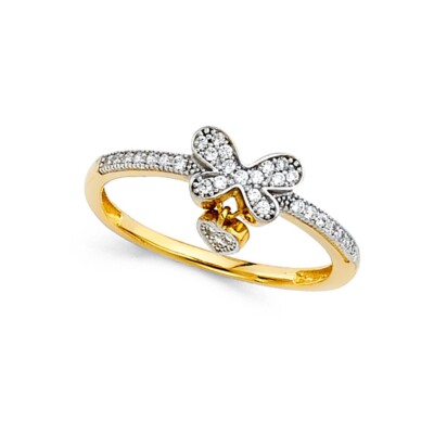 GOLD - 14K Two Tone Gold Fancy Ring