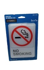 Everbilt "NO SMOKING" SIGN 5" x 7" Self-Adhesive Mounting