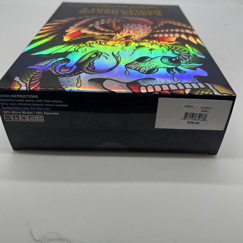 ED HARDY Men's Small 3 Pack Soft Microfiber Boxer Briefs NEW - Picture 2 of 5
