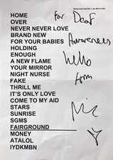 Listing image for MICK HUCKNALL Signed SIMPLY RED Concert Set List - Brighton 2022 12"x8" reprint