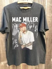 Mac Miller 90's Basic Style Charcoal Short sleeve Unisex T shirt Reprint