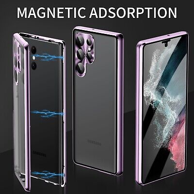 Anti Peep Magnetic Phone Case for Samsung Galaxy S22 Plus / S22 Ultra / S22