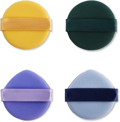 Sponge Powerpuff Air Cushion Power Puff, 4 Pcs Reusable Soft Blending Sponge Makeup Puff ...