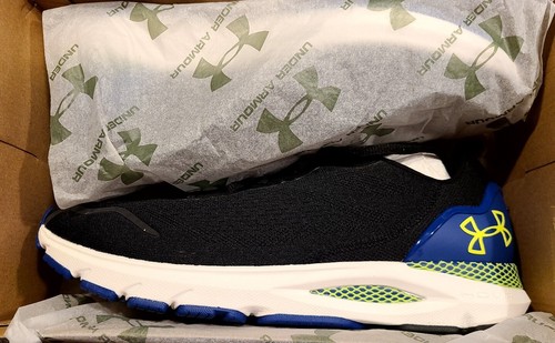 Under Armour HOVR Sonic 6 Running Shoes (Black/Blue Mirage/Lime) SIZE Men's 11 - 第 6/6 張圖片