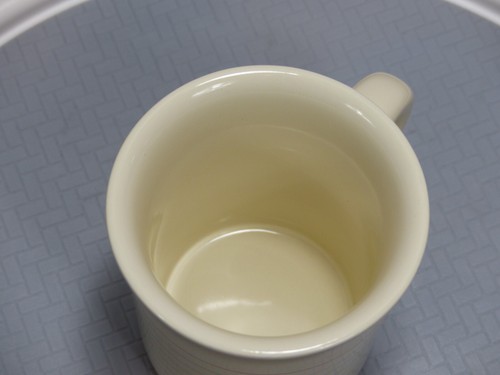 Fishs Eddy Lined Paper Mug Diner Style Ceramic Coffee Cup Teacher Student Notes - Picture 9 of 12