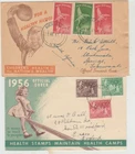 New Zealand 1947  1956  2 FDC  Health Camp issues   good condition