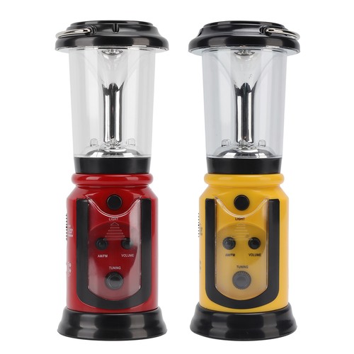 Radio Lantern Hand Crank USB Rechargeable AM FM Emergency Radio ...