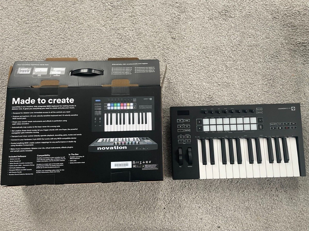 Novation Launchkey Mini [MK3] Portable 25-Key, USB, MIDI Keyboard